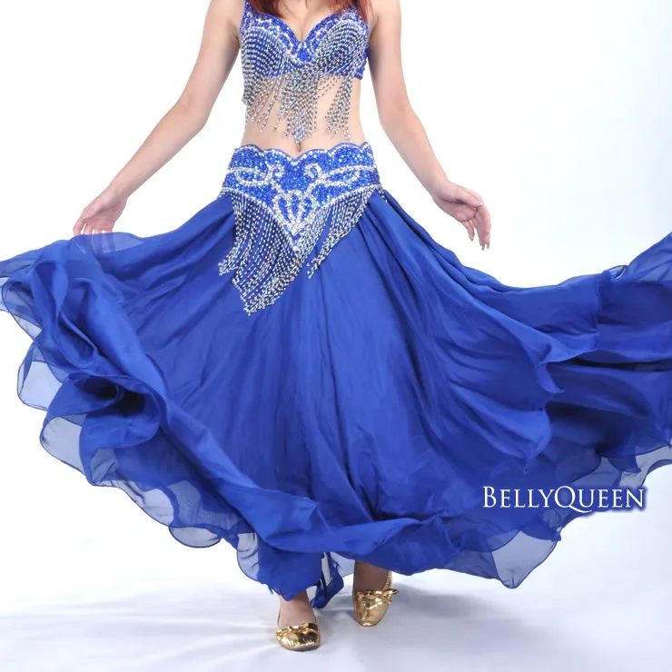 Belly Dance Costume Flamenco 3 Layers Skirt 12 Colors 